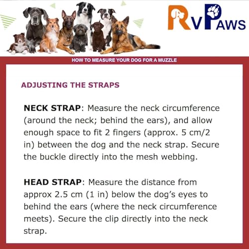 Image of Woofy Dogs Muzzle /Mouth Cover for Anti Biting Dog - Adjustable Pet Safety Strap Plastic Muzzle Cum Mouth Cover /Basket Cage (X-Large)