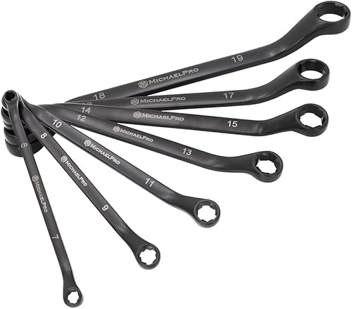 MichaelPro MP001217 - Juego de llaves de desplazamiento de pernos de óxido negro métrico Extractor de tuercas y pernos de extremo de caja