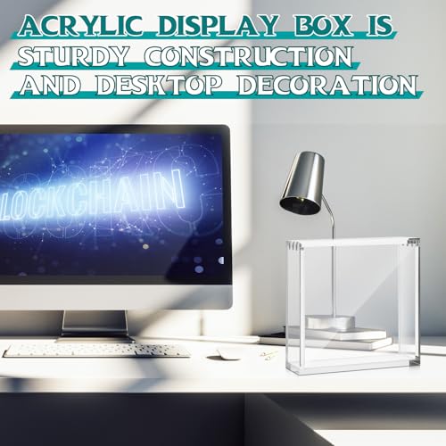 Image of Cinnvoice 2 Pcs Acrylic Magnetic Case Booster Box Protective Case Stackable 4mm Thick Magnetic Closure Gifts for Collectors, Cards Not Included (Japanese Booster)
