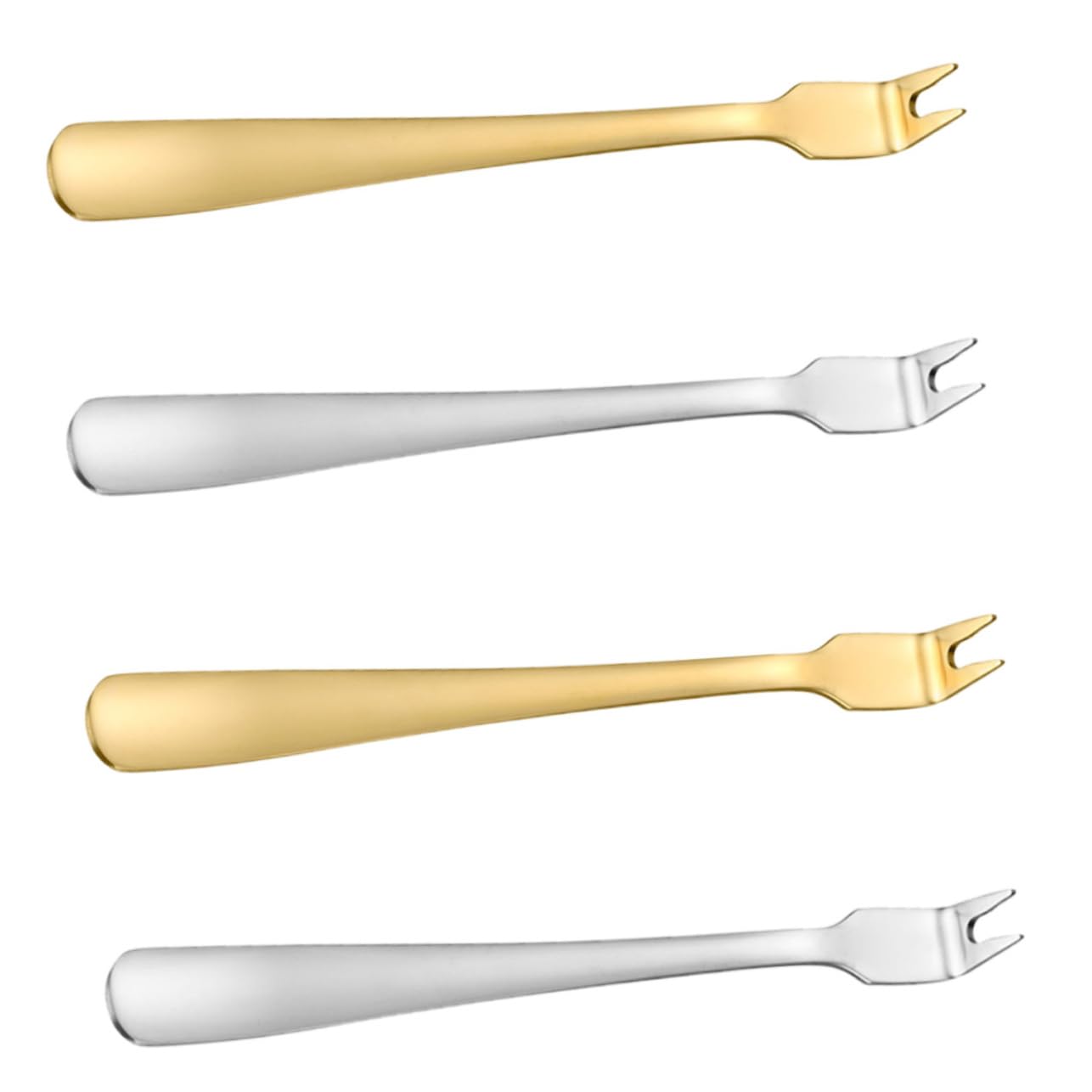 BRIGHTFUFU Stylish Bbq Meat Forks 4pcs Stainless Steel Serving Forks Bbq Grill Accessories Perfect Present