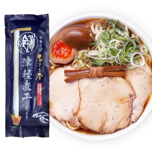 【メディア掲載】【日本の名店】【NIPPON麺遊記】【公式】中華そばひらこ屋 津軽煮干(あっさり) 1袋2食入りラーメン 全粒粉 お取り寄せ お土産 ギフト 贈答用 インスタント 即席 常温保存 新旬屋 本店 (1袋)の商品画像（Amazon）