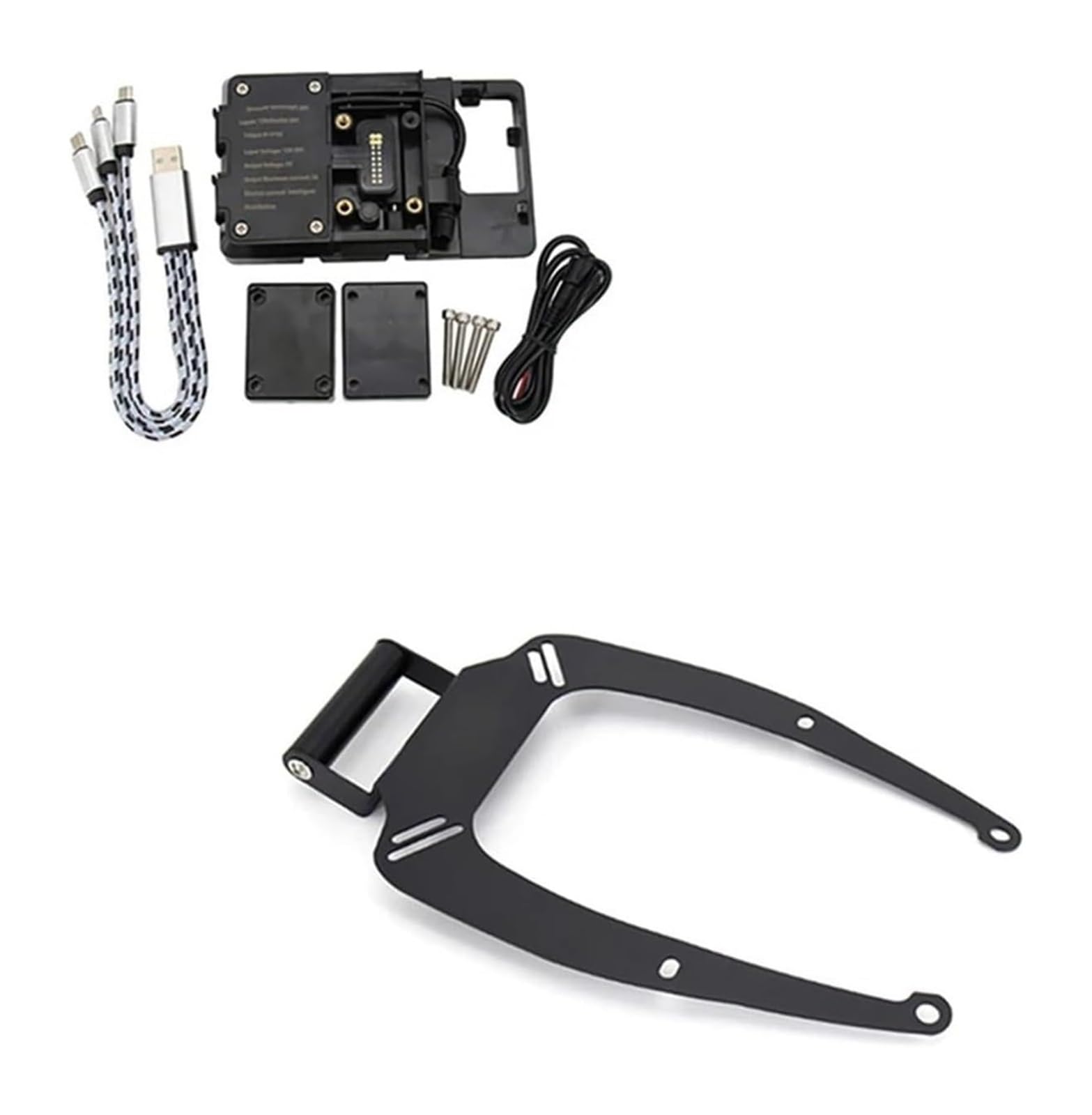 pour Moto Support Navigation GPS pour NMAX 125 pour 155 2015-2020 Moto Navigation Support GPS Téléphone Pièces(22mm Set)