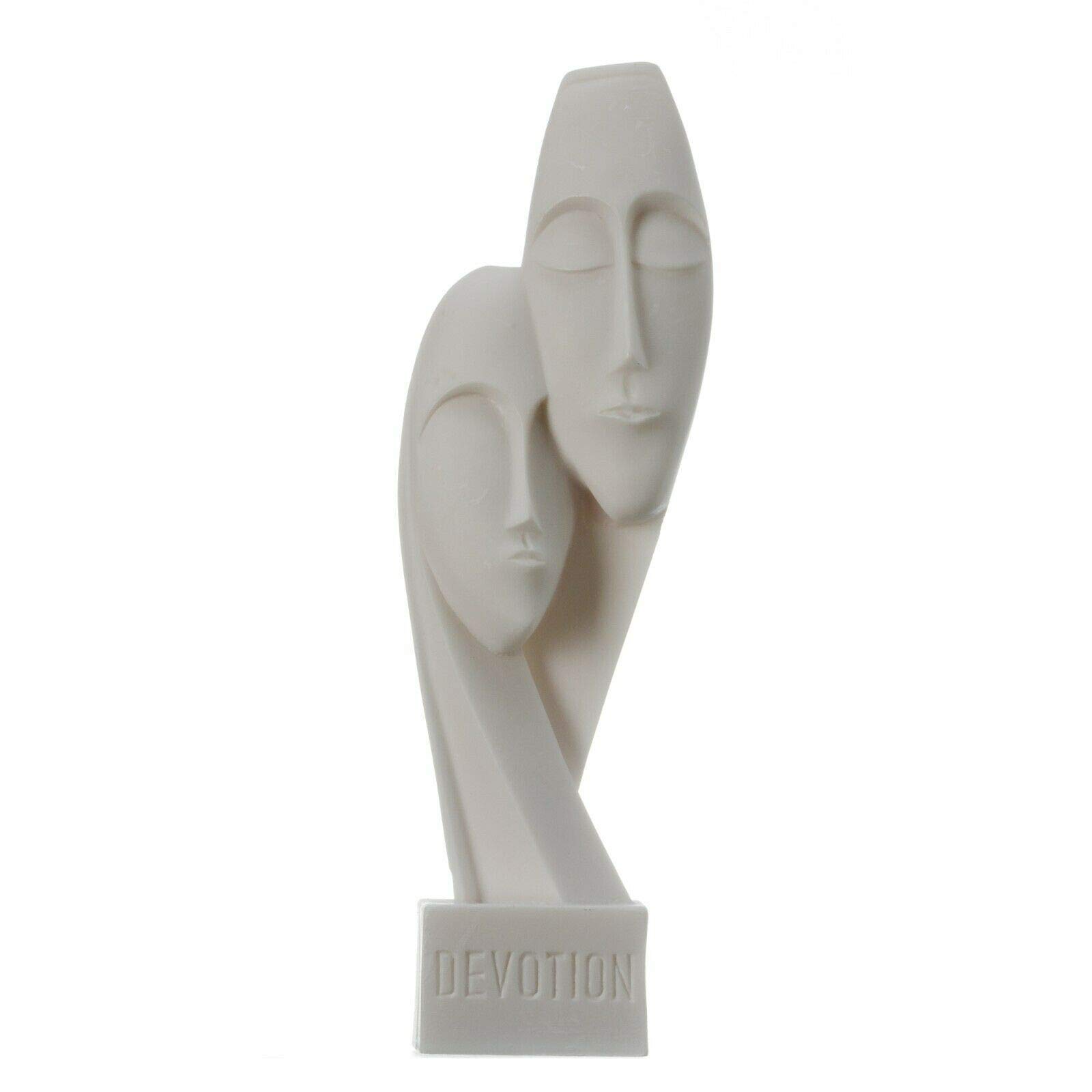 BeautifulGreekStatues Devotion Cycladic Art Handmade Reproduction Greek Alabaster Twin Head Sculpture