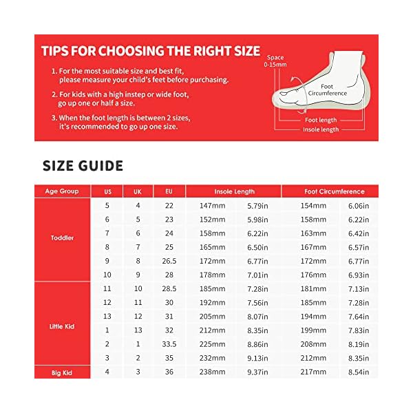 DREAM PAIRS Toddler Boys Girls Fashion Sneakers Causal Slip-On Running Shoes 151014-K Grey Red Size 9 M US Toddler - Image 7