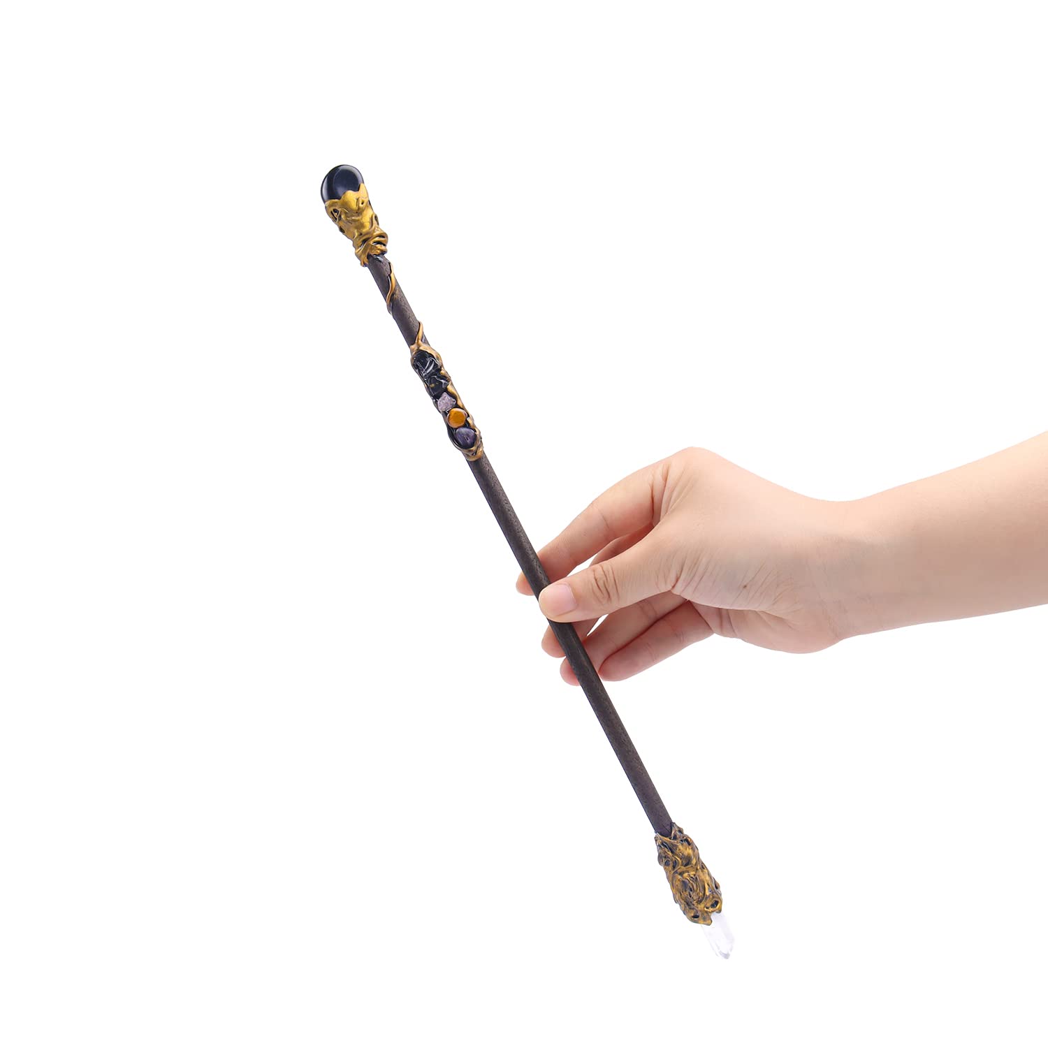Fine Handcrafted Crystal Magic Wand Gemstone Magic Wand for Witches and Wizards