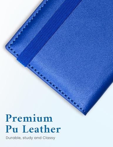 Image of Zreal Checkbook Cover for Women, Premium Vegan Leather Checkbook Holder for Top & Side Tear Duplicate Checks with RFID Blocking (Pure Blue)