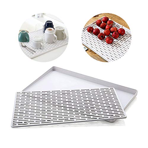 Hebudy Séchoir à vaisselle double couche en silicone pour vaisselle et légumes, ustensiles de cuisine Cover