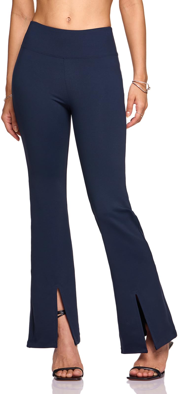 TSLA Women's Yoga & Dress Pants, Office Business Casual Work Slacks, Stretch Straight Leg/Bootcut Pants with 4 Pockets