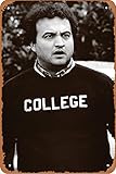 National Lampoon's Animal House John Belushi College Shirt Retro Poster 12 x 8 Inches Vintage Metal Tin Sign for Home, Bathroom, Living Room Bedroom