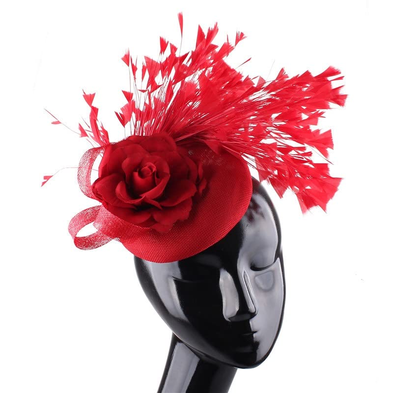 Fascinatorhoed dames hoofdtooi bruiloft hoeden hoed clips sluier