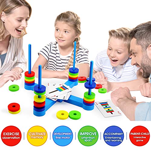 VATOS Brettspiel, Pädagogisches Kinderspiele ab 3 4 5 6 7 8 Jahre, Magnetisches Match-Spiel für Jung und Alt spaßige und… – Bild 3