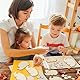 LAMEK 10 Stück Holz Igel Bastelset Kinder Holzbastelset zum Bemalen Herbst Kreativsets zum Basteln mit 2 Pinsel Kreative Kunsthandwerk für Jungen Mädchen Herbstzeit Thanksgiving Day