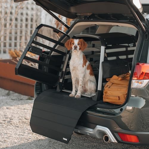 Thule Allax Hundebox, Transportbox Hund, Hundebox für Auto Black/Aluminum S