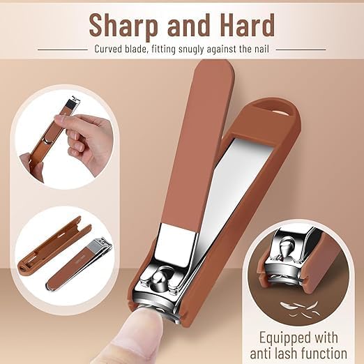 7-in-1 Nail Clipper Set, Stainless Steel Manicure and Pedicure Kit for Men and Women, Portable Grooming Tools for Fingernails, Toenails, Cuticles and Personal Care 2