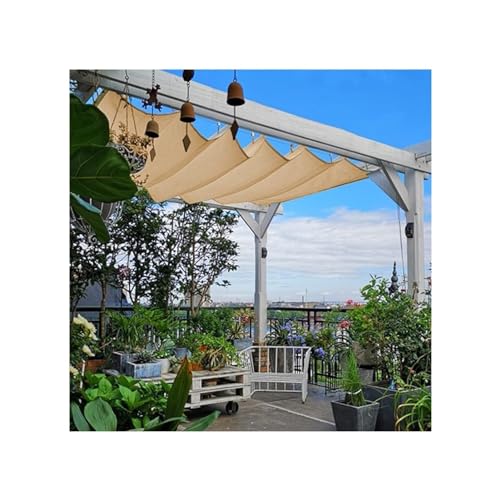 Auvent rétractable à vagues anti-chaleur pour couverture de pergola et toit - 3