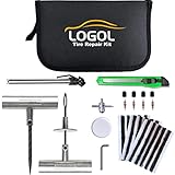 LOGOL Compact Tire Repair Kit, Heavy Duty Tire Plug Kit for Flat Tire Puncture Repair,Tire Patch Kit