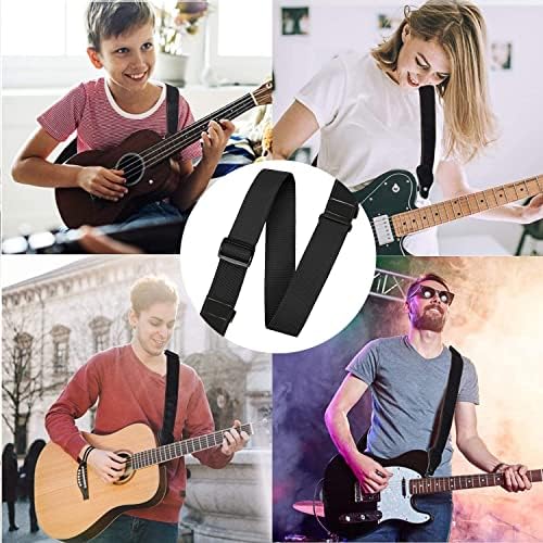 JEOPKO 1 Pcs Guitar Strap, Guitar Strap Locks Acoustic Guitar Strap