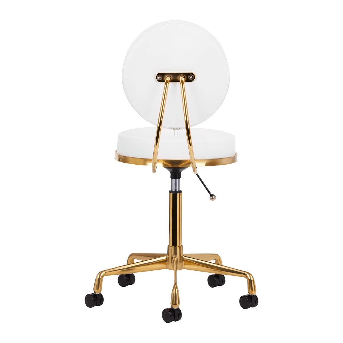 ACTIVESHOP Sgabello cosmetico a rotelle H5 oro bianco