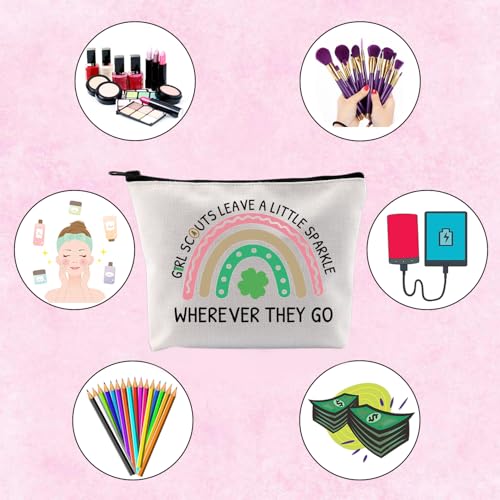 Scout Gift Scout Leader Gift Scouts Leave A Little Sparkle Wherever They Go Gift Zipper Pouch Makeup Bag (GS sparkle)4