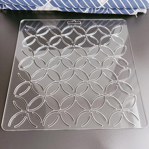 Acrylic Sashiko Stencil, Embroidery Pattern, Quilting Stencil for Hand Quilting and Embroidery