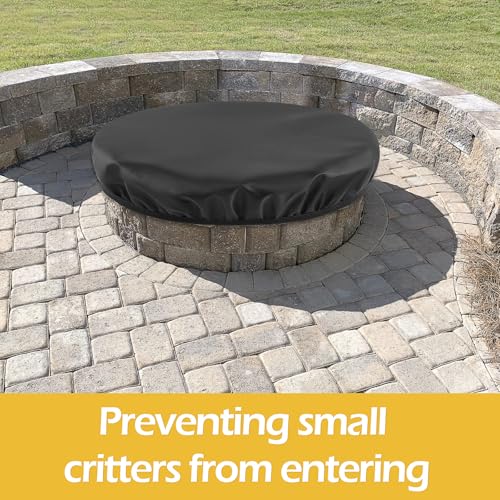 Sunico OUTDOOR BUILT IN FIRE PIT COVER 56 INCH Outdoor Built In Fire Pit Cover For In-Ground Waterproof Heavy Duty 600D Oxford 52-56 Inch Large Round Built In Stone Fire Pit Cover thumb #6