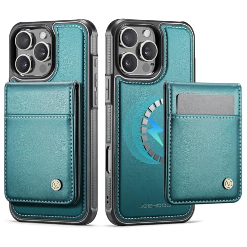 Étui iPhone 13 bleu rabat magnétique housse portefeuille protection RFID