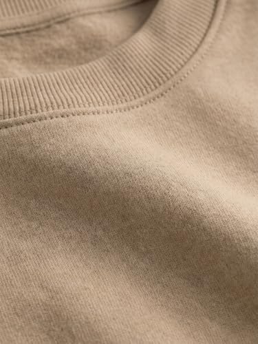 Image of Nobero Sweatshirts for Man Stylish | 280 GSM Rich Cotton Fleece Solid Regular Fit Full Sleeve Sweatshirt for Men | Stylish Casual Wear Winter Crew Neck Sweatshirt for Men