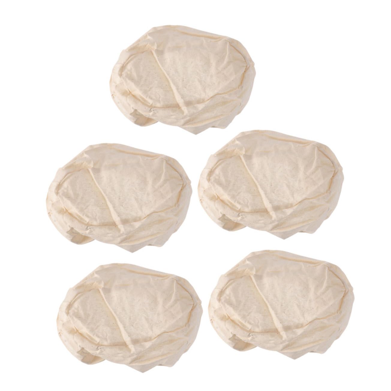 MAGICLULU 20stücke Teiliges Brot Gärkorb Stoffbezüge Für Optimale Teigfermentation Atmungsaktiv Waschbar Geeignet Für Brotherstellung Und Gärung