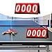 Aymzbd Tabletop Scoreboard Large Numbers 4 Digit Score Flipper Sports Scoreboard Score Keeper for Badminton Sports Competition, Red
