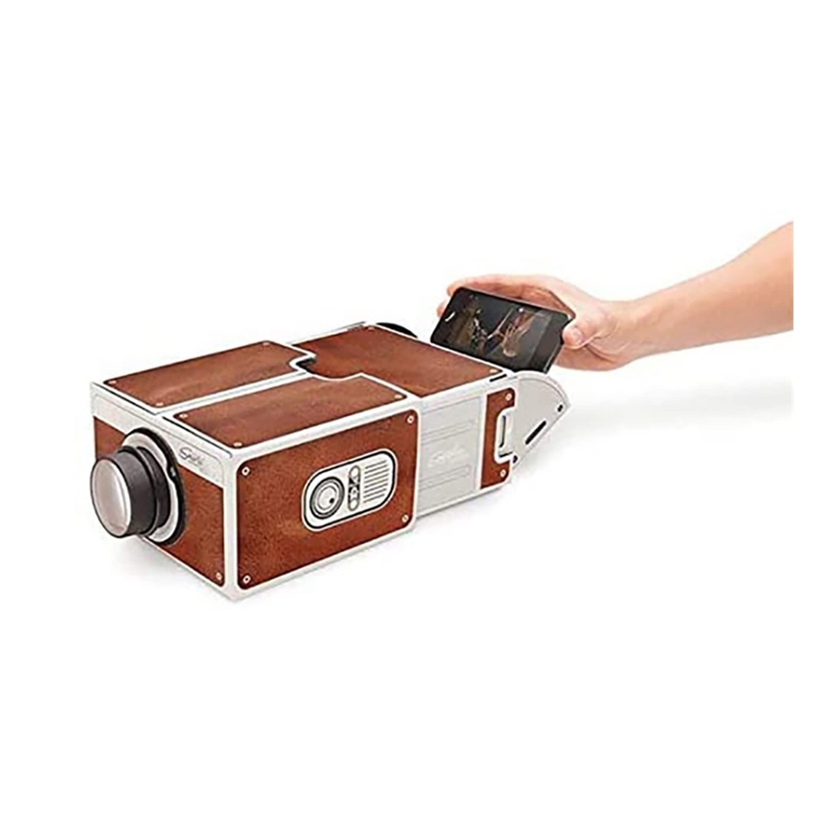 Proiettori Proiettore Cinematografico, Proiettore Smartphone Portatile in Cartone Famiglia/Festa/Compleanno Ecc. Proiettore Audio Home Theater Per L'Intrattenimento Domestico Proiettori Di Illuminazio