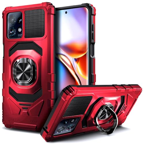 WDHD Motorola Edge+ 2023 P[Xpɐ݌vꂽ[16tB[gRpO[h̗eXgς] t{fBی쎥CLbNX^hOdbP[X Motorola Edge Plus 5G 2023p (bh)