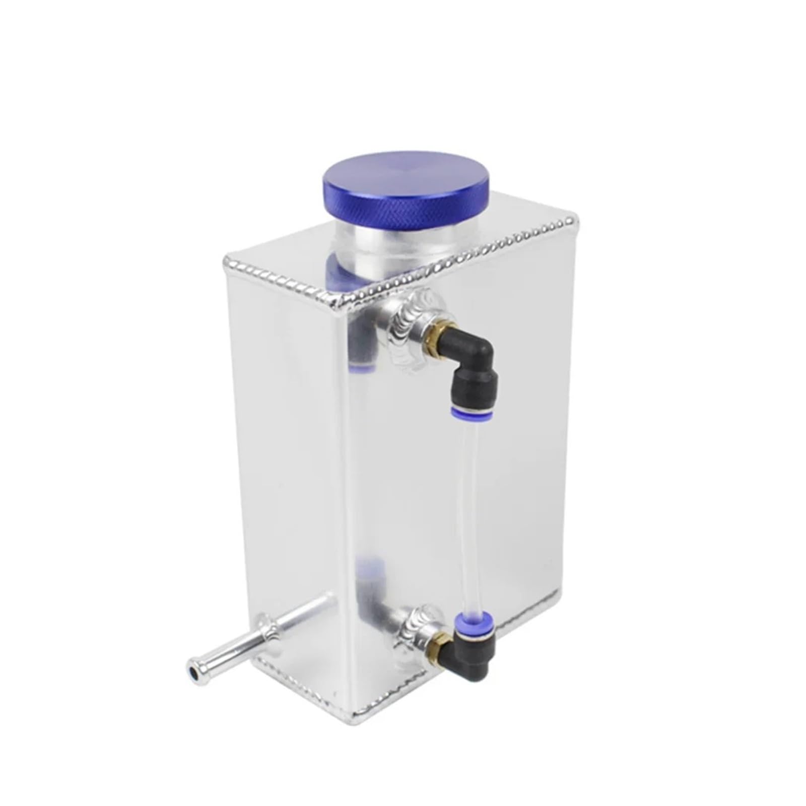 Réservoir De Liquide Refroidissement Radiateur En Aluminium Universel 600 Ml Avec Indicateur Niveau Vase De Liquide De Refroidissement