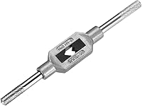 Vista 1 de uxcell Mango de llave de grifo ajustable, para grifos métricos M1-M8 W1/16-1/4, soporte de rosca, herramienta de roscado manual para reparación