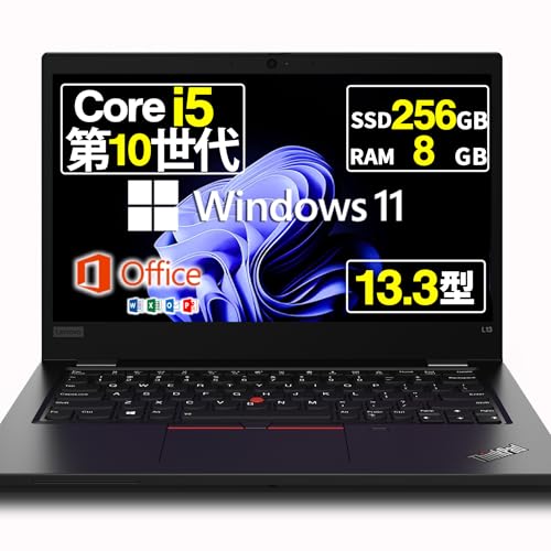 yςݕiz m[gp\R m{Thinkpad L13 Gen1 13.3^ Core i5-10210U J Wi-Fi6 HDMI type-C Windows11 MS Office 2021 (SSD:256GB :8GB)