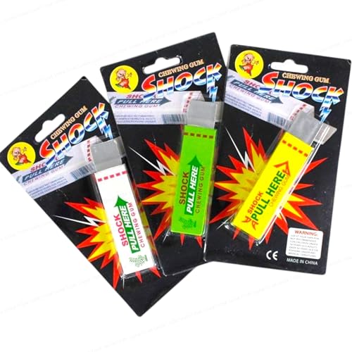 Image of SHAKTISM Electric Shocking Prank Toy - Funny Shock Gag for April Fool, Magic Trick Joke Toy, Novelty Gift for Friends, Party Trick Toy for Kids & Adults (Chewing-Gum)