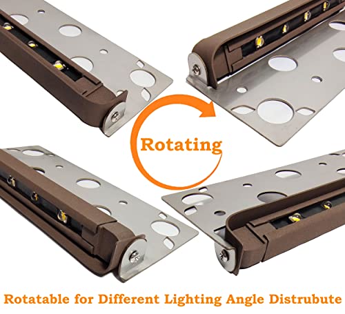 Tasfeli 7 Inch Led Hardscape Lights, Retaining Wall Light 2W Led Step Lighting, Outdoor Ip67 Waterproof, Warm White 2700K, Garden Pathway Light, 50,000 Hours Lifespan #TOP5