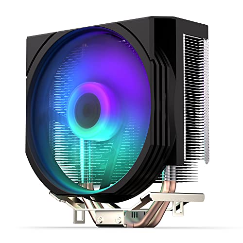 ENDORFY Spartan 5 ARGB, refroidissement par air du processeur facile à installer, design compact, ventilateur Fluctus ARGB intégré | EY3A002, noir