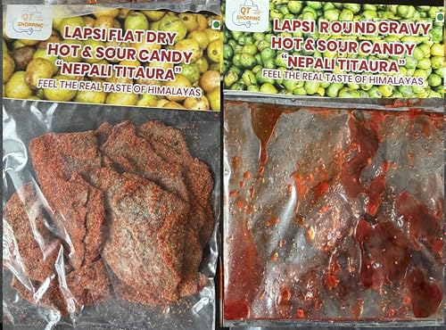 Authentic Nepali Titaura Lapsi Titaura Sour Salty Chili Pau & Round Gravy Sweet & Sour Candy Bites...