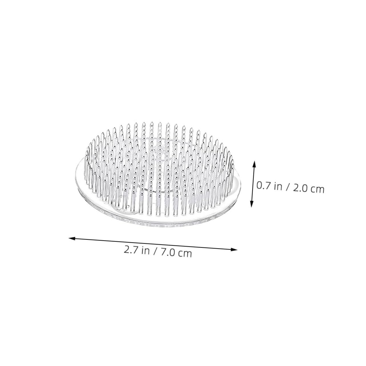 DOITOOL 8Pcs Plastic Floral Arrangement Pin Holder with Suction Cup Stable Flower Fixation Tool for Weddings Home Decor and Easy Flower Display Beginner Friendly and Lightweight