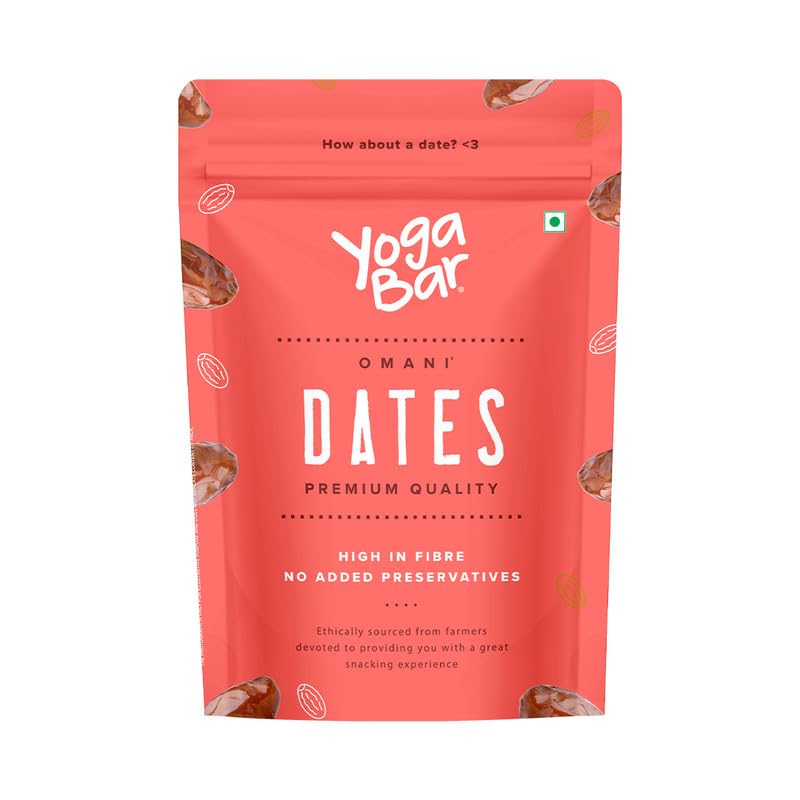Yoga Bar Premium Omani Dates | High Fibre | Naturally Sweet | No ...