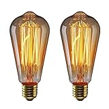 KINGSO 2 Pack Bombilla Edison E27 con...