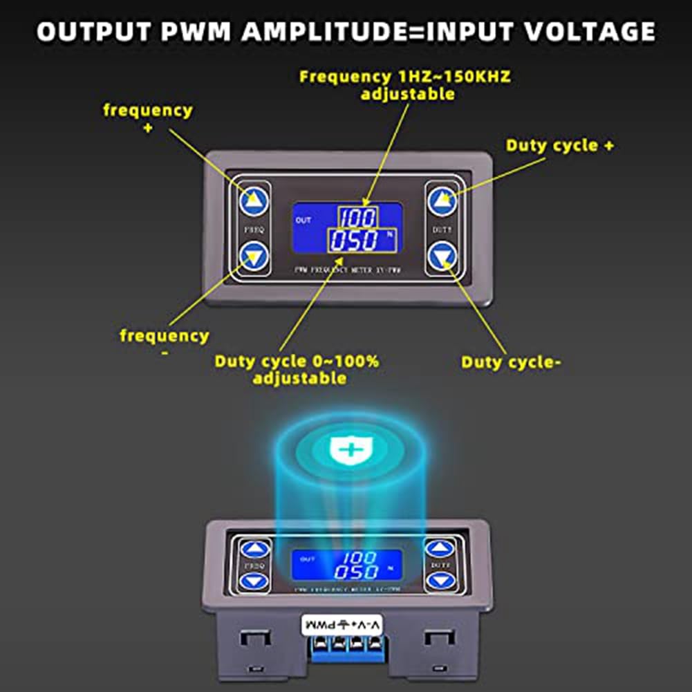 Generatore di segnale regolabile PWM Frequenza di impulso Duty Cycle rettangolare Generatore di segnale quadrata 3.3-35V 5-30MA 1 PZ