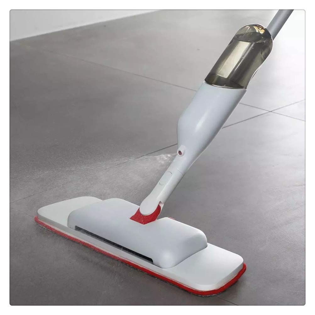 Spazzatrice e Scopa Spray 3 in 1 con Raschietto in Microfibra, Serbatoio dell'Acqua Ricaricabile, per la Pulizia di Pavimenti in Piastrelle di Ceramica e Legno Duro