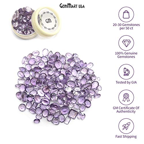100+ Carats Mix Amethyst, Loose Faceted Stones, Amethyst Mix, Amazing Cut and Quality, Mix Gems, Mixed Gemstone (AA-60001)
