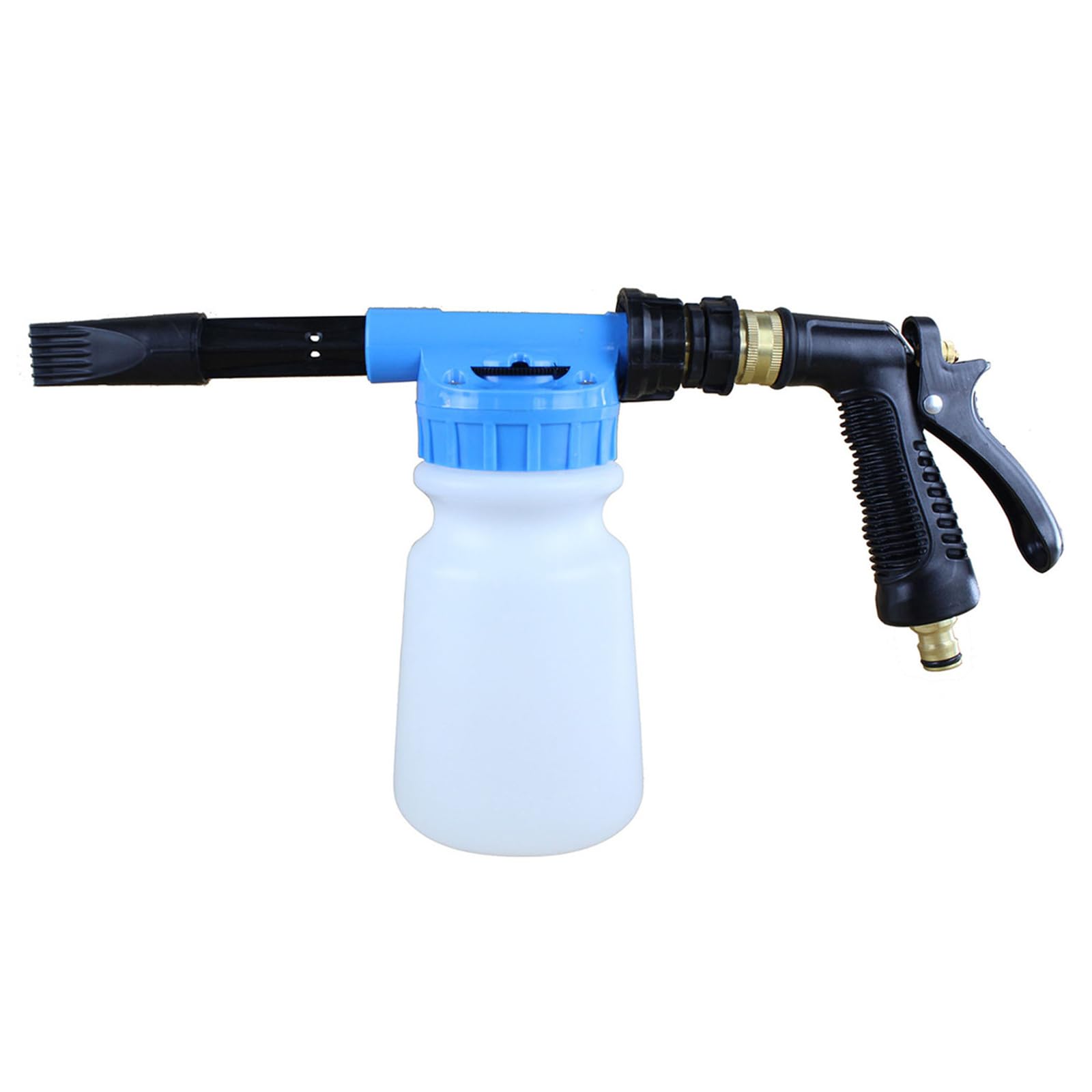 Pistola a Schiuma per Auto, 900 ml 2 in 1 con Lancia in Schiuma Regolabile per la Pulizia di Auto, in Schiuma, Cannone da Giardino, per la Pulizia di Auto e Moto (Blu)