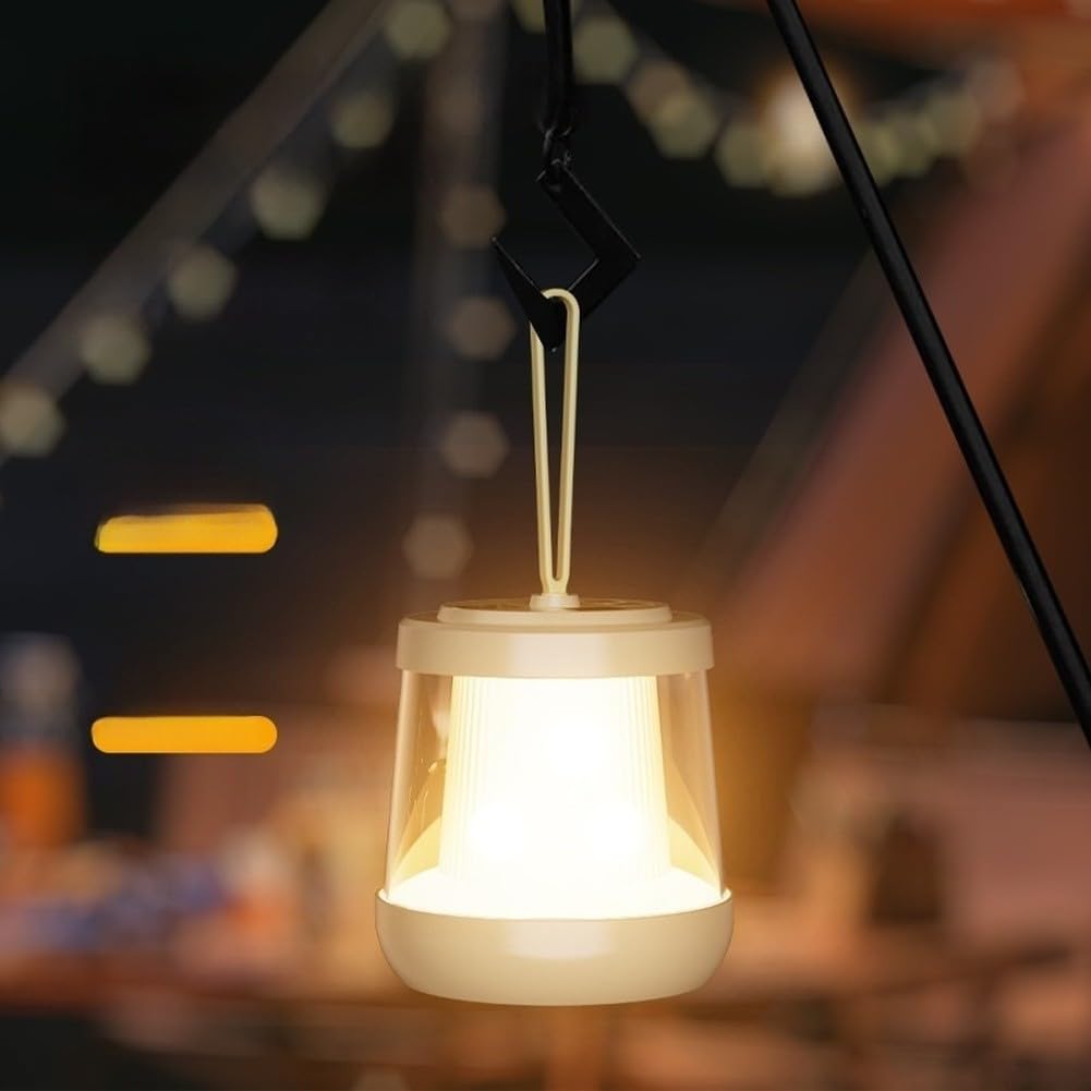 Tragbare Zeltlampe Lichterkette 10M mit Haken