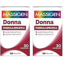 Massigen Dailyvit+ Donna – Mutltiminerale e Multivitaminco per le Donne – 30 compresse – 36 gr (Confezione da 2)
