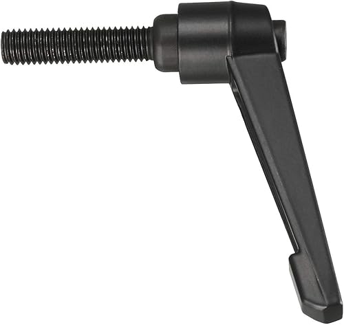 Miniatura 36 de uxcell M8 x 0.630 in Mango de palanca de sujeción ajustable Rosca Botón de trinquete macho roscado Perillas roscadas Manijas de tornillo giratorio