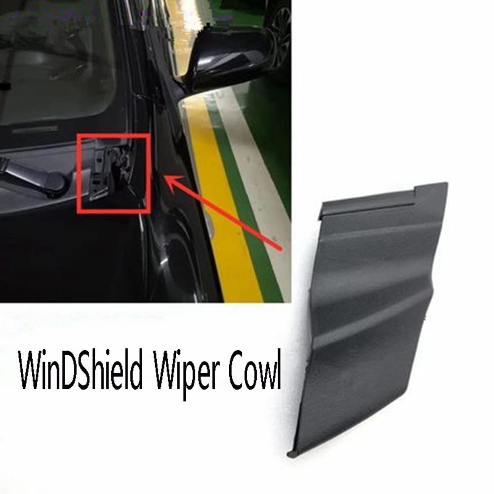 Lizusidtsy Car Front Windshield Wiper Cowl Side Trim Cover Grille Panel for Yaris 2006-2010, Black, 500190825