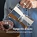 Imagen de Florina Cafetera Italiana 6 Tazas  I Cafetera Italiana Inducción de Aluminio GRANDE I Cafetera Moka para Preparar Café Espresso Italiano I Apta para Cocina de Cerámica